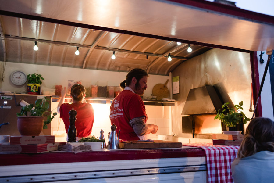 pizza van at a wedding