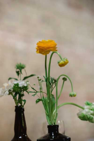 Flowers table setting